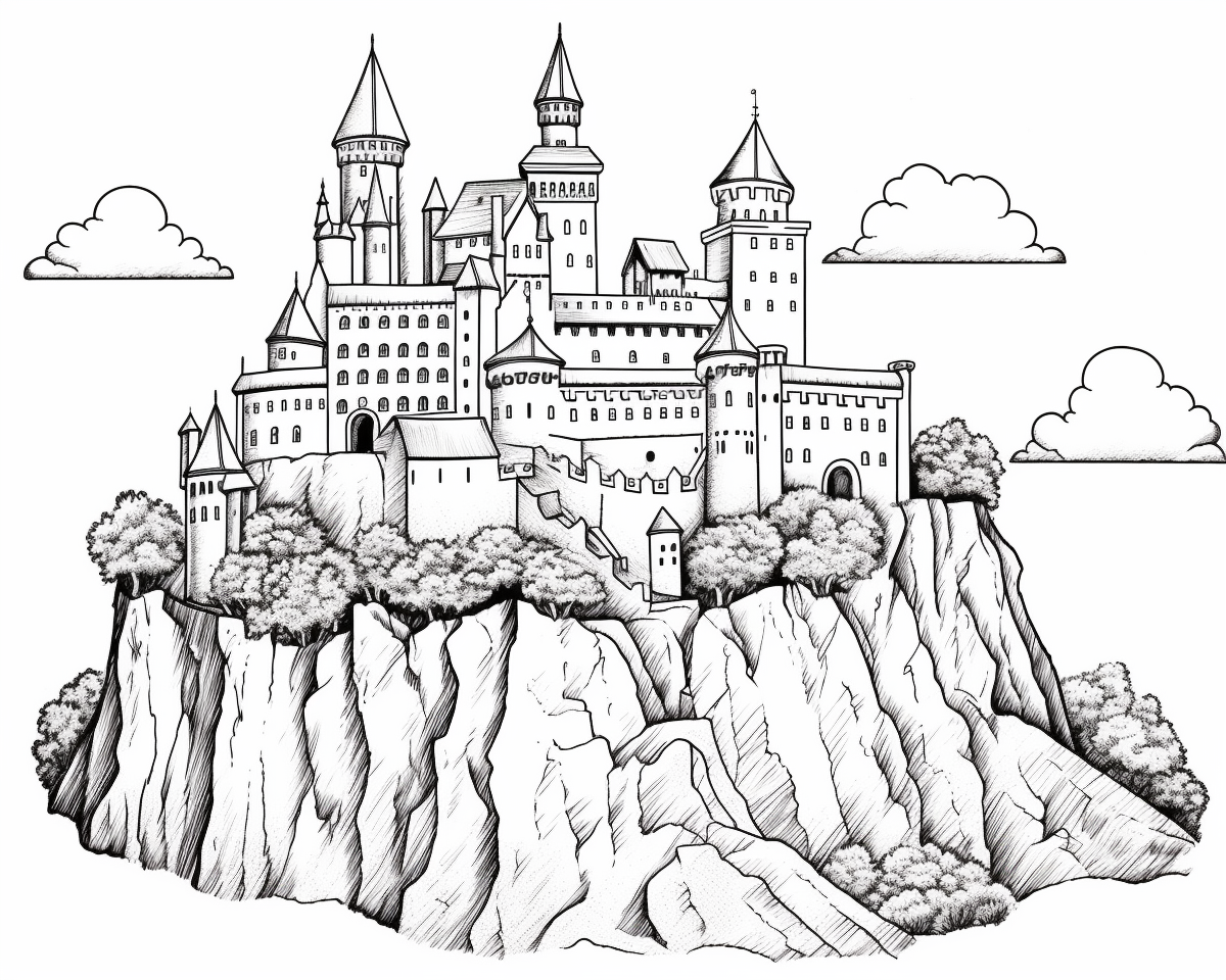 Vár egy meredek sziklaszirten
