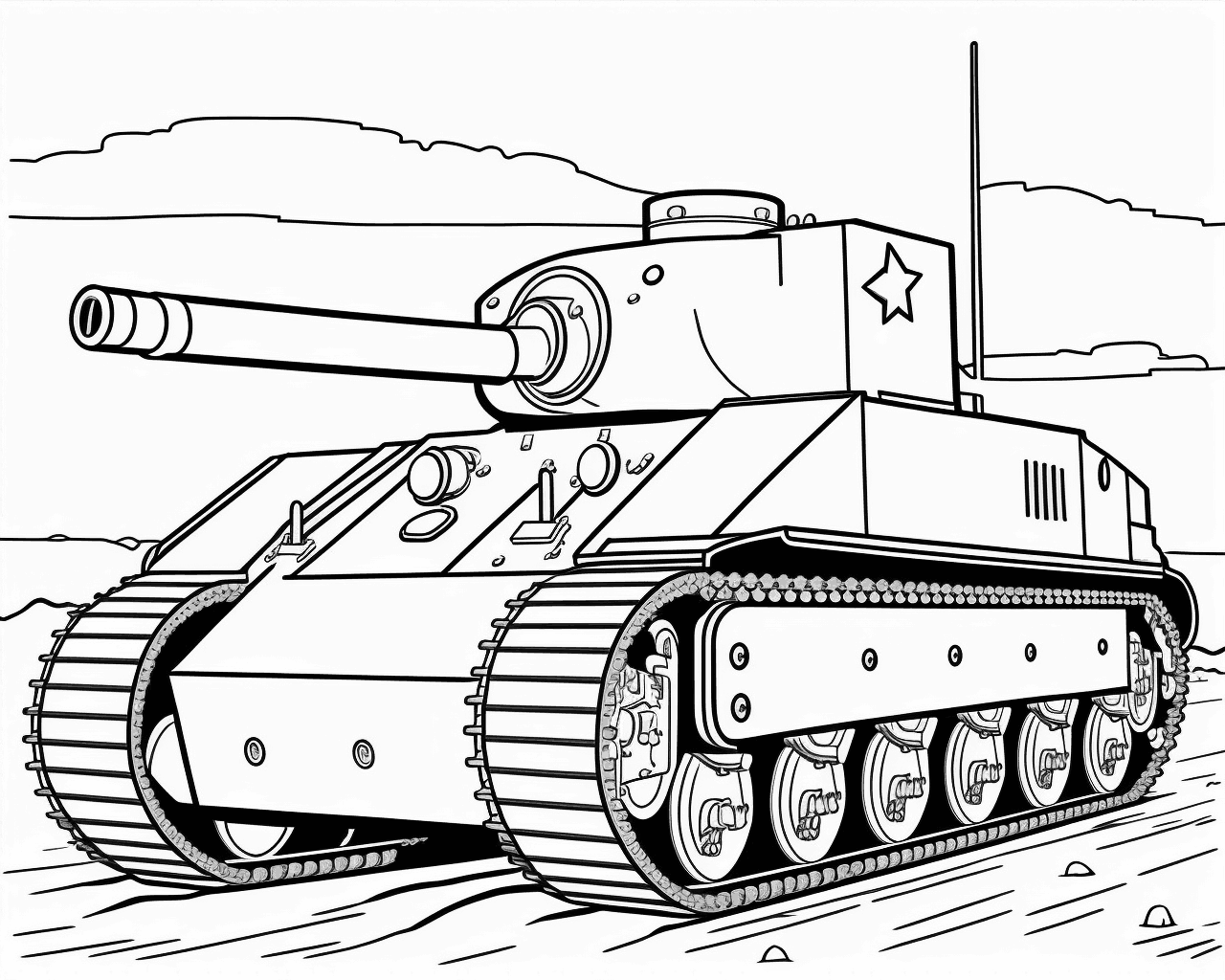 Tank csillaggal a tornyán