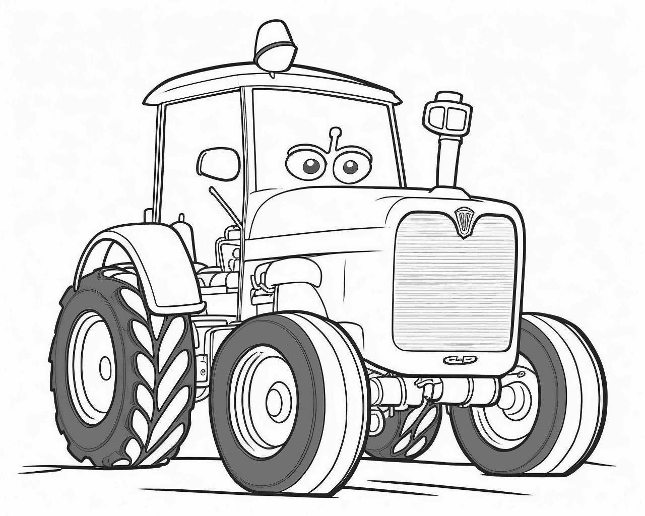 Vidám traktor szemekkel